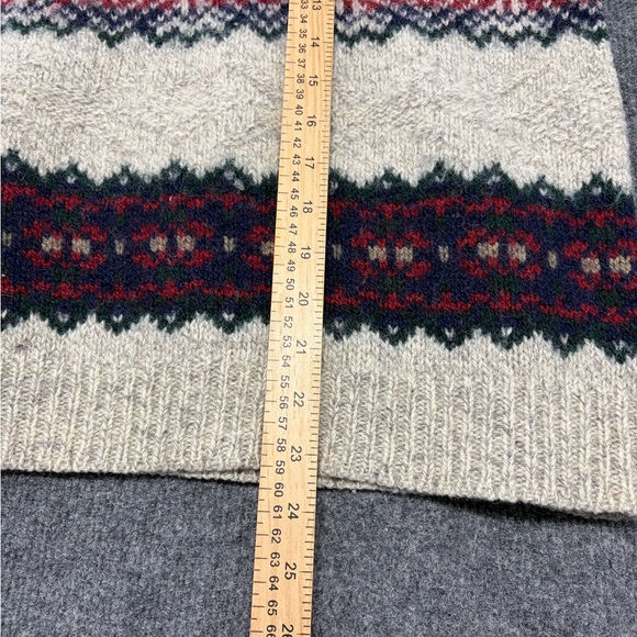 Vintage 90s Eddie Bauer Fair Isle Wool Blend Knit Sweater - Picture 10 of 10